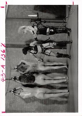 Adult Vintage B&W Photo 5x7 HOM Bondage Ashley Renee & Lesbians Dominated 246HK