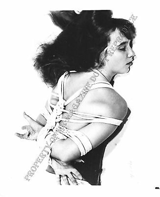 Adult Vintage B&W Photo 4x5 Bondage Beautiful Brunette Bound & Dominated 81WL