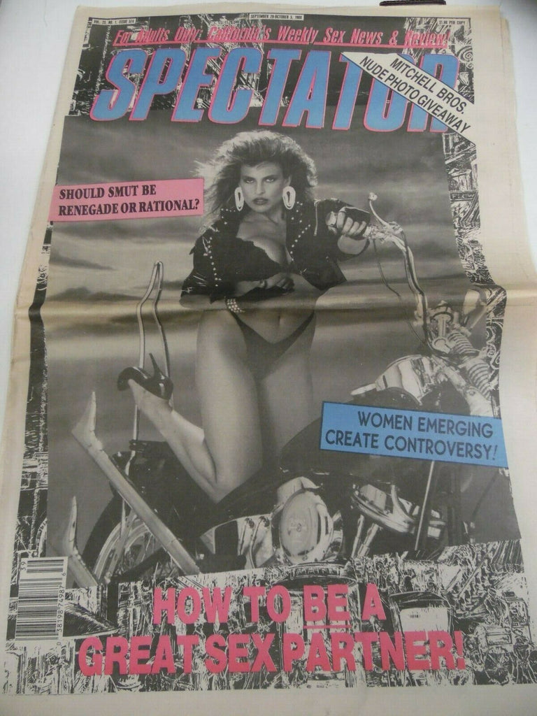 Spectator Newspaper Ashlyn Gere #574 1989 w/Nina Hartley Mailer 042919lm-ep2