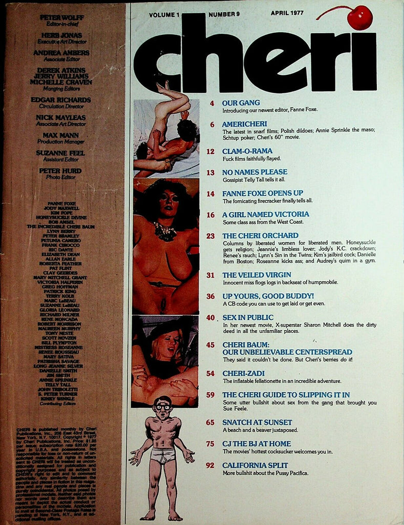 Cheri Magazine Fanne Foxe April 1977 Readers Copy 051220lm-ep