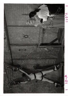 Adult Vintage B&W Photo 5x7 HOM Bondage Beautiful Brunette Bound/Dominated 70VL