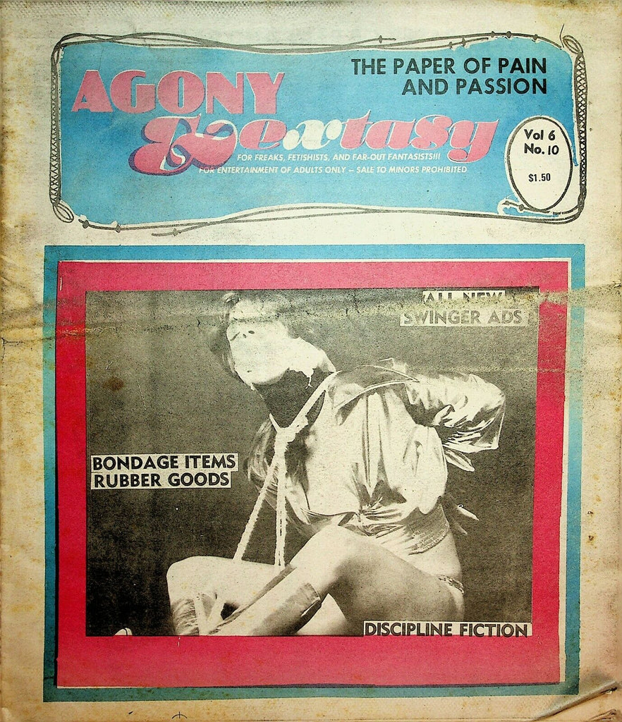 Agony & Extasy Newspaper Pain & Passion vol.6 #10 1981 031220lm-ep