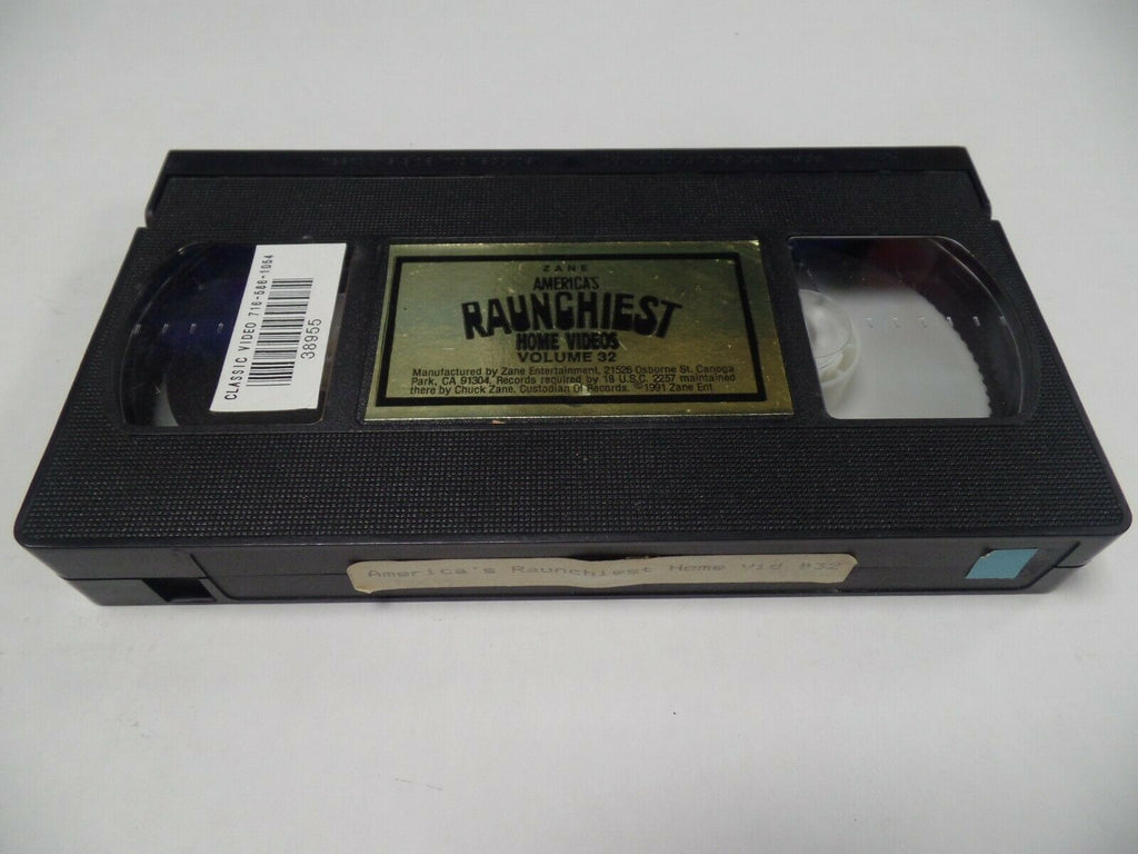 America's Raunchiest Home Videos Vol 32 1991 Zane Ent Adult VHS 022619AMP3