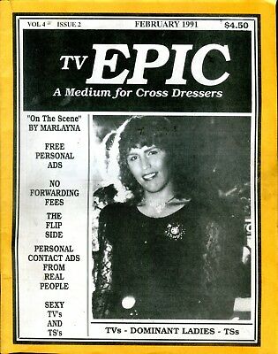 TV Epic Magazine Medium For Cross Dressers February 1991 050118lm-ep2