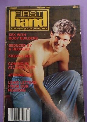 First Hand Gay Digest Kissing Ass October 1985 030817lm-ep