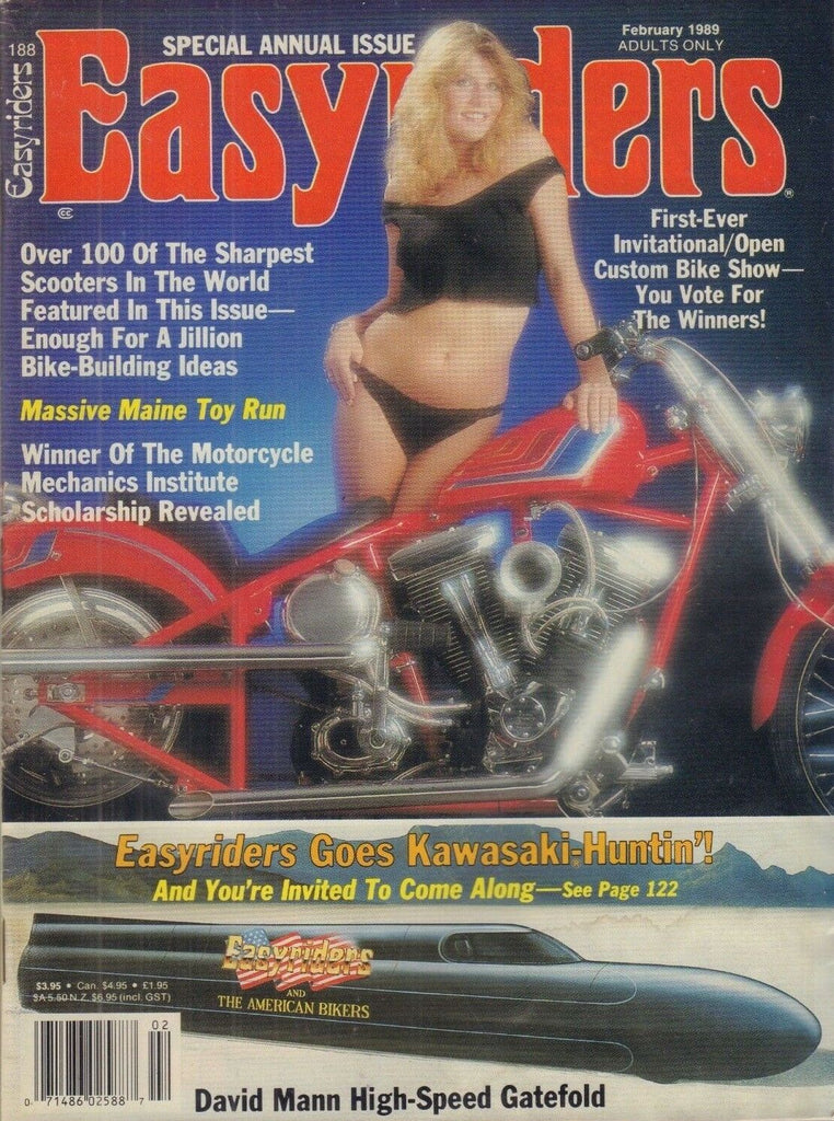 Easyriders Adult Motorcycle Magazine Kawasaki Hunting February 1989 051518REP
