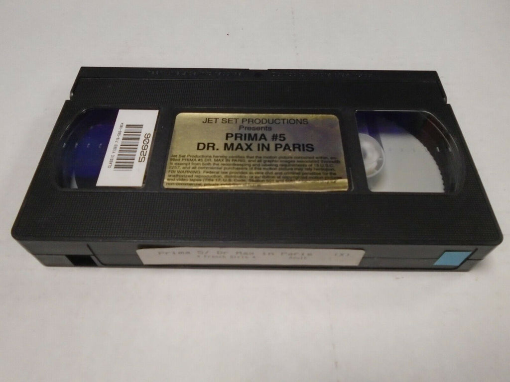 Prima #53 Dr. Max in Paris Jet Set Productions Adult VHS 031919AMP2