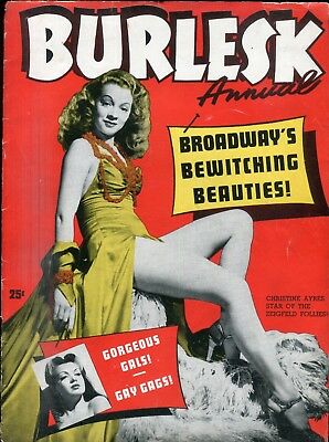 Burlesk Annual Magazine Christine Ayres 1950's 082218lm-ep2 - Used