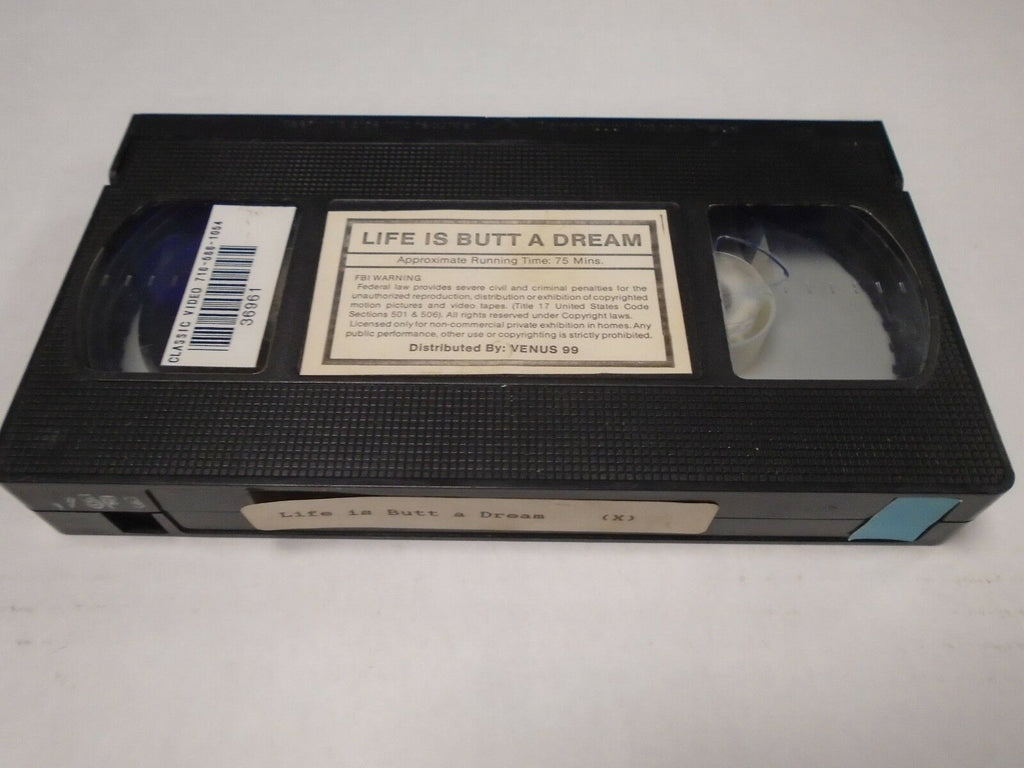 Life is Butt a Dream 75mins Don Carter Kassi Nova 1989 Adult VHS 012319AMP2