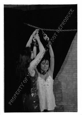 Adult Vintage B&W Photo 5x7 HOM Bondage Sexy Lesbian Bound & Dominated 246HY