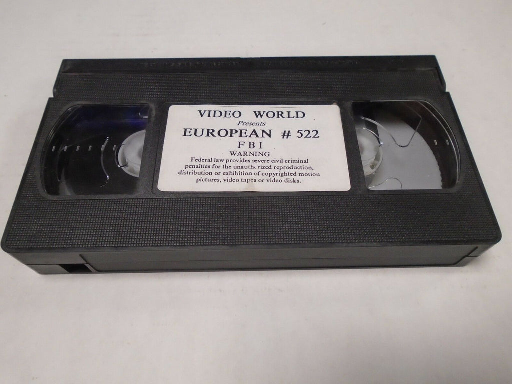 European #522 Horniest XXX Models Europe Vintage Adult VHS 011619AMP