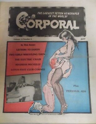 Corporal Fetish Newspaper 2 Girls Wrestling vol.13 #6 1990 052418lm-ep2