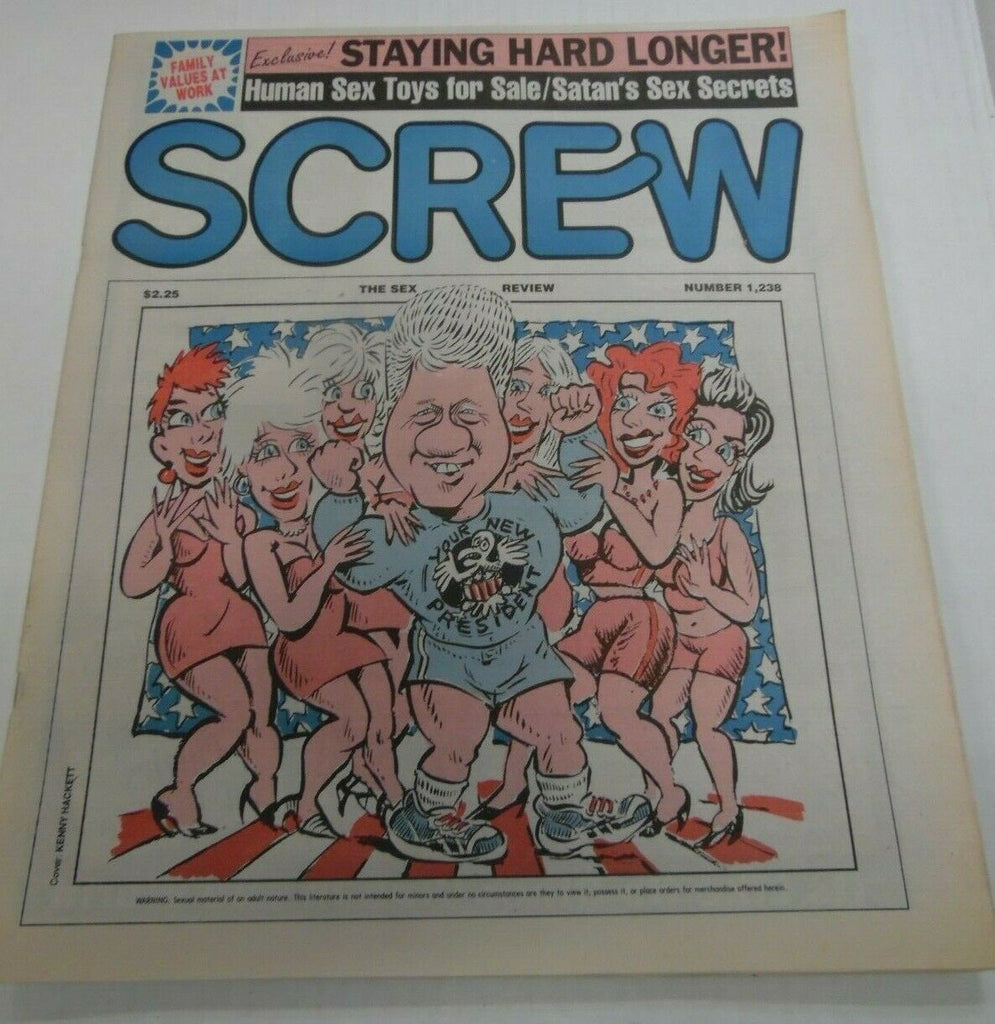 Screw Newspaper Bill Clinton Cover #1238 November 23, 1992 121719lm-ep