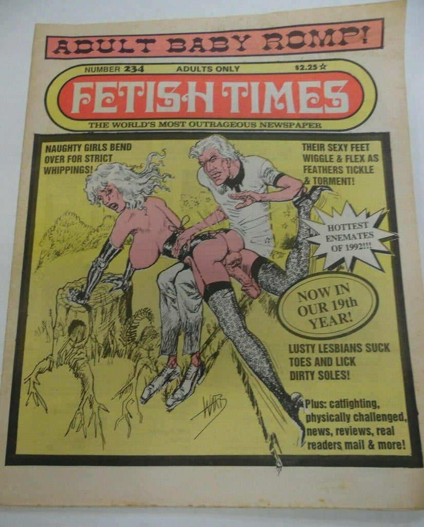 Fetish Times Newspaper Naughty Girls Bend Over #234 1993 121219lm-ep