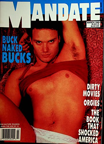 Mandate Gay Men's Magazine Coverguy Raphael March 1989