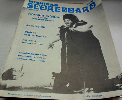 Michigan Scoreboard Adult Magazine Marsha Mellow #44 1984 022114lm-ep