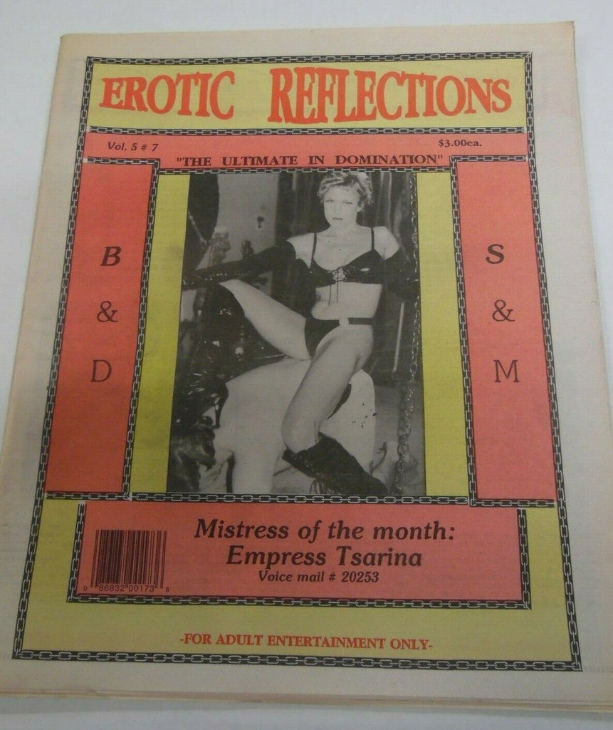 Erotic Reflections Newspaper Empress Tsarina vol.5 #7 1989 122119lm-ep