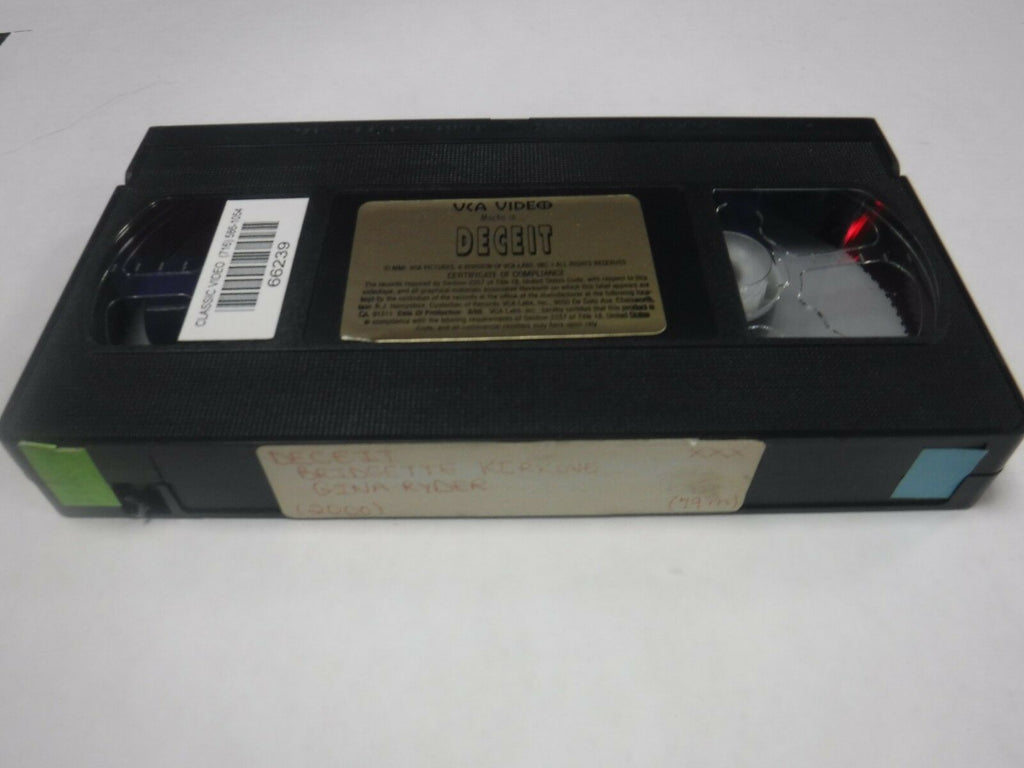 Deceit Bridgette Kerkove GIna Ryder 2000 79mins Adult VHS 010519AMP