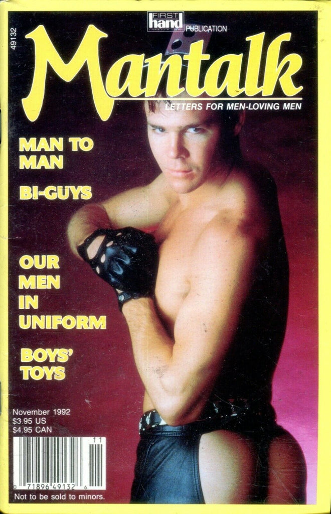 Mantalk Gay Digest Man to Man / Bi-Guys November 1992 021019lm-ep
