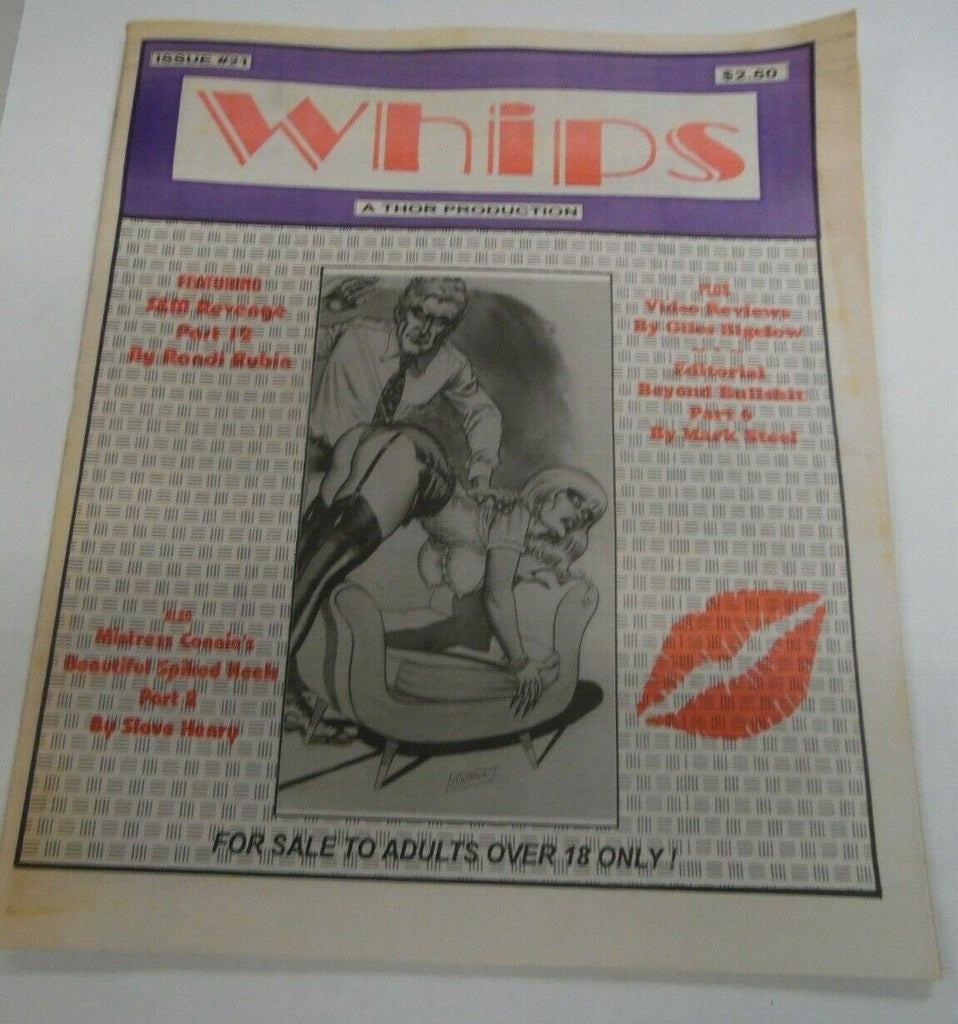 Whips Fetish Newspaper Mistress Connie #21 1990's 122119lm-ep