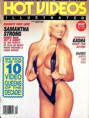 Hot Videos Magazine Kasha/ Samantha Strong December 1990 032514lm-epa
