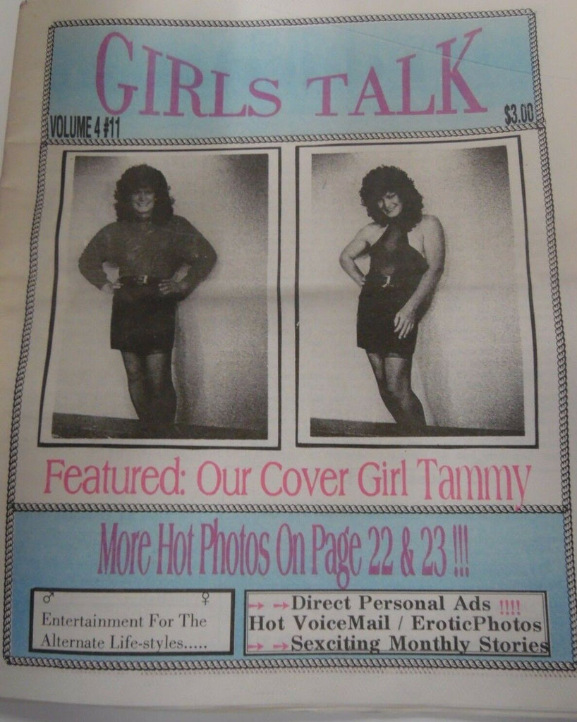Girls Talk Transvestite Contacts Newspaper Tammy vol.4 #11 112718lm-ep