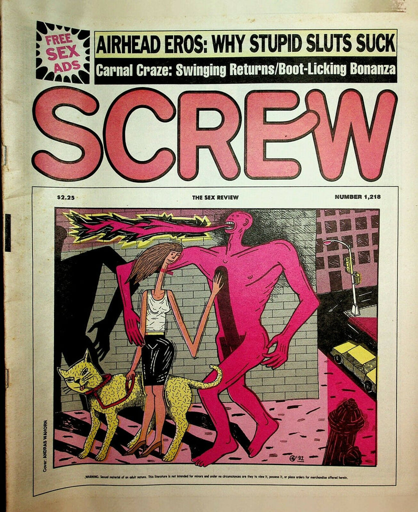 Screw Newspaper Swinging Returns #1218 July 6, 1992 022220lm-ep