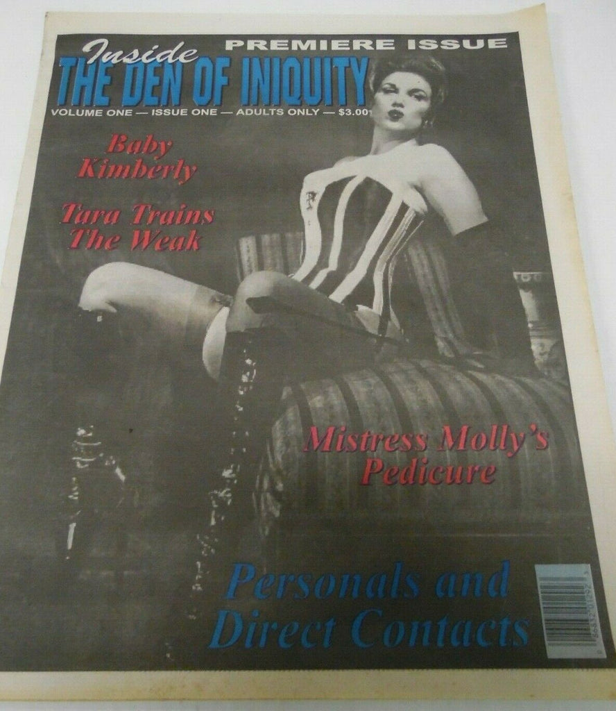 Inside The Den Of Iniquity Newspaper Mistress Molly #1 1999 Premier 012920lm-ep