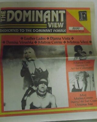 The Dominant View Newspaper Dianna Vesta/Domina Verushka #9 1991 052618lm-ep