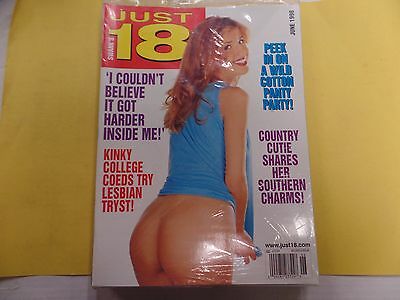 Just 18 Adult Magazine Kinky College Coeds new/sealed June 1998 042816lm-ep