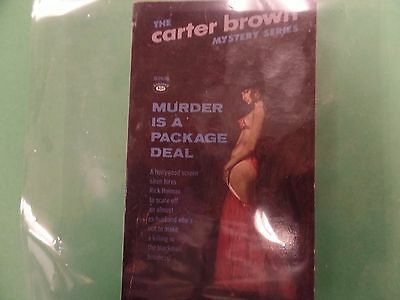 Murder Is A Package Deal Adult Novel by Carter Brown 1964 032016lm-ep