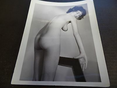 Amateur 1940s Original B&W 18+ Erotic Nude Woman Ass Shot w/ Art Frame Pose7