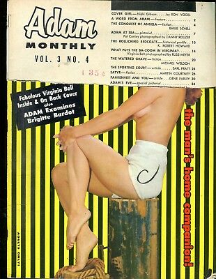 Adam Magazine Brigitte Bardot vol.3 #4 1959 Readers Copy 022818lm-ep