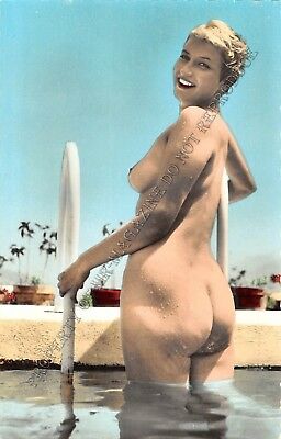 Adult Picard Paris Vintage 3.5x5.5 Beautiful Blonde Pinup Posing Nude 215XV