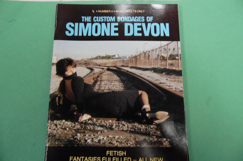 Custom Bondages Of Simone Devon Magazine #4 May 1988 102816lm-ep