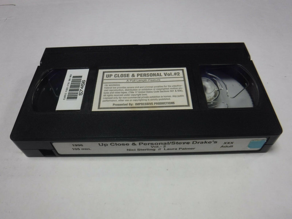 Up Close & Personal Vol #2 Nici Sterling Laura Palmer 1996 Adult VHS 123118AMP2