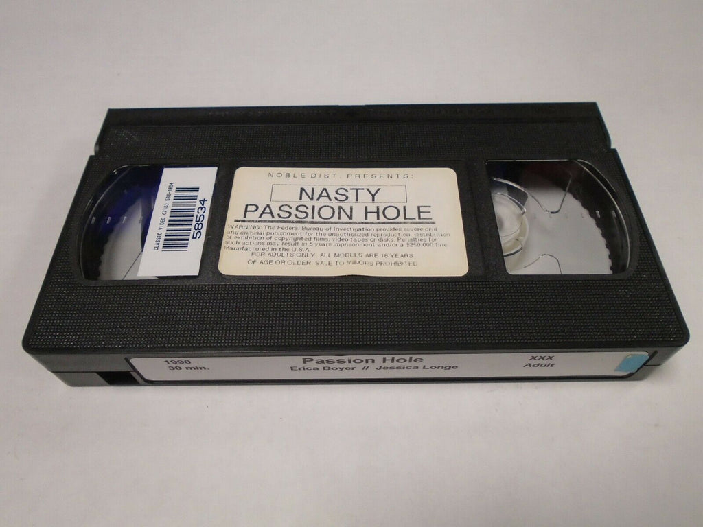 Nasty Passion Hole Erica Boyer Jessica Longe 1990 30mins Adult VHS 020819AMP2