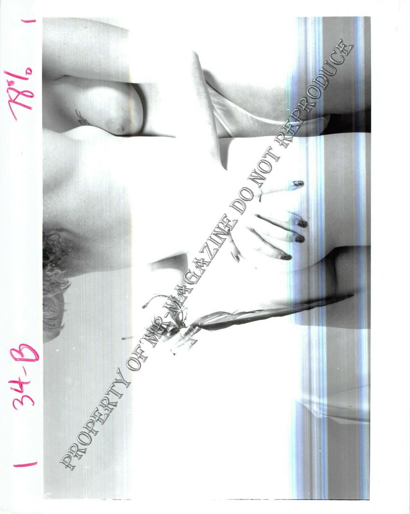 Adult Vintage 1990s Photo 8x10 Bondge Lesbian Bound Nude & Tickled Fetish 118FN