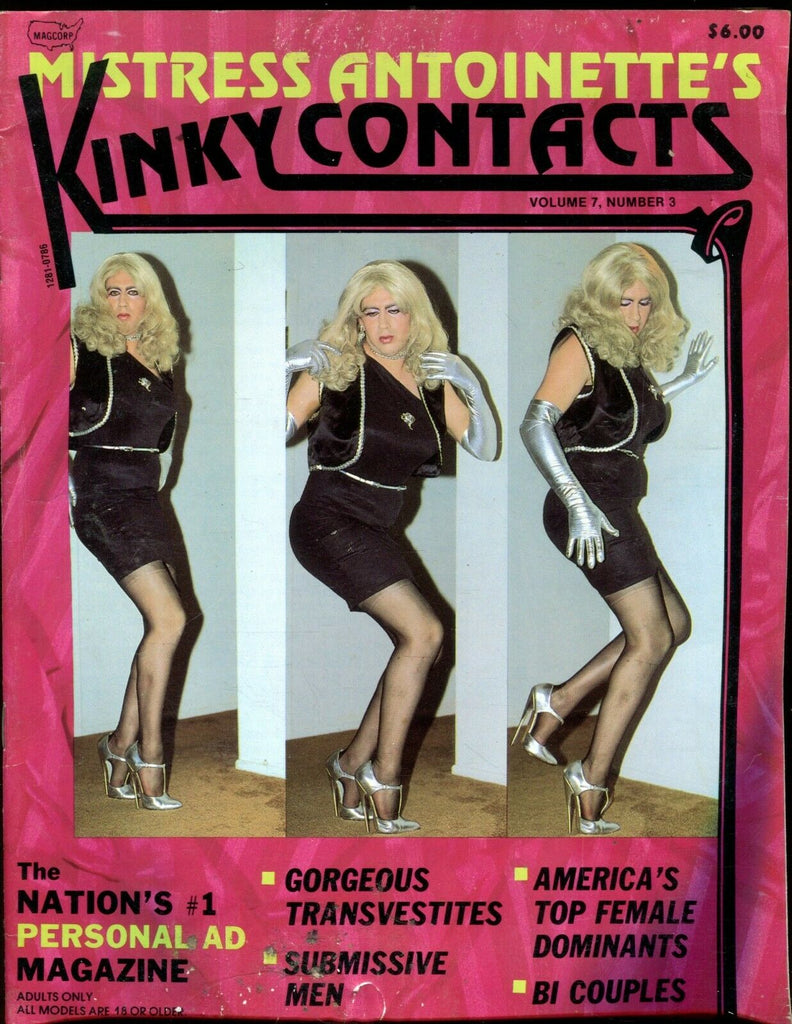 Mistress Antoinette's Kinky Contacts Magazine vol.7 #3 1986 073019lm-ep