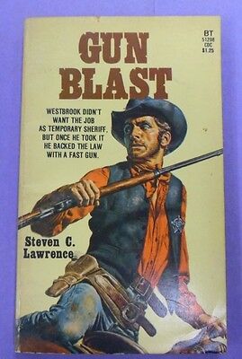 Gun Blast Adult Novel by Steven C. Lawrence 1977 030213lm-epa