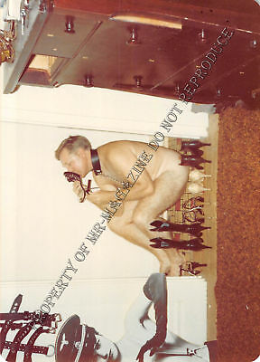 Adult 1970s Photo 3.5x5 Bondage Older Man Bound Dominated Submissive 281HS