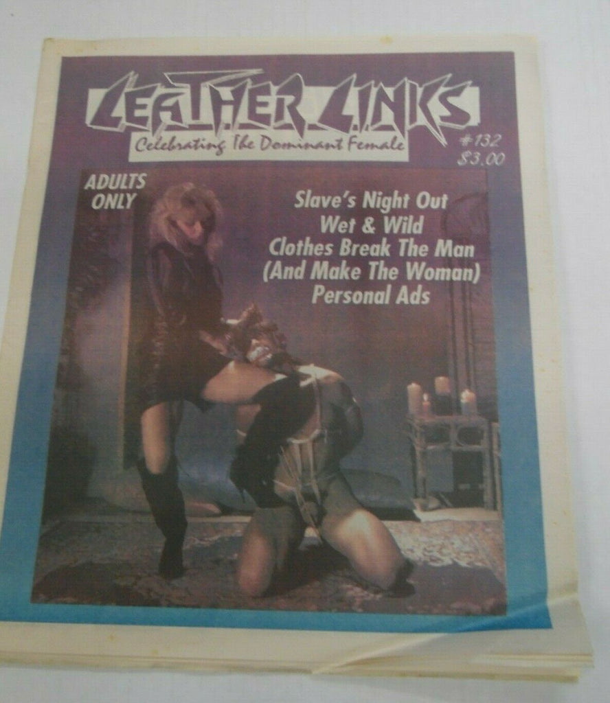 Leather Links Fetish Newspaper Clothes Break The Man #132 1995 121619lm-ep