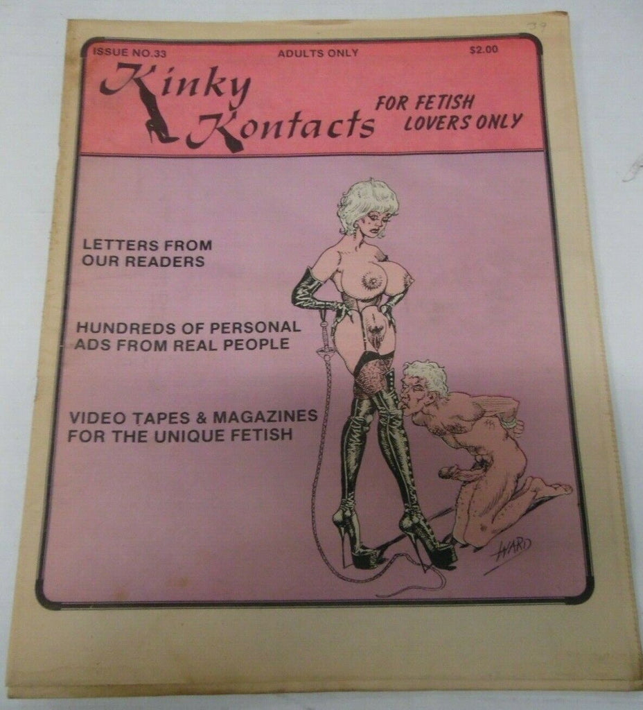Kinky Kontacts Newspaper Unique Fetish #33 1988 012920lm-ep
