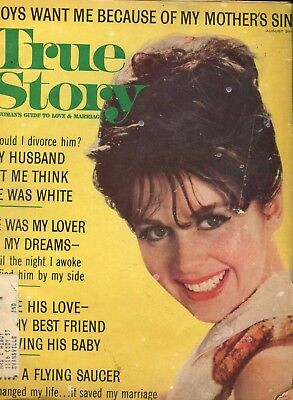True Story Magazine Woman's Guide To Love & Marriage August 1966 120117lm-ep