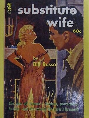 Substitute Wife Adult Novel by Bill Russo 1962 070813lm-epa