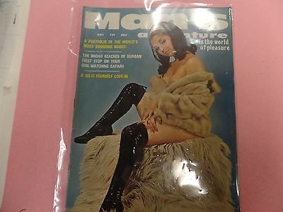 Man's Adventure Adult Magazine Julie Collins May 1968 031616lm-ep