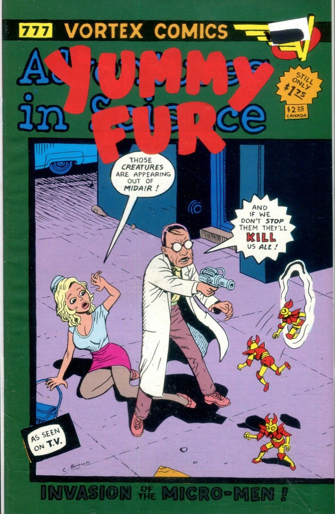 Yummy Fur Comic #7 1987 Invasion Of The Micro-Men! Vortex Comics 010719lm-ep