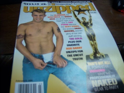Unzipped Adult Gay Magazine February 3, 1998 Gay Video Awards Spectacular