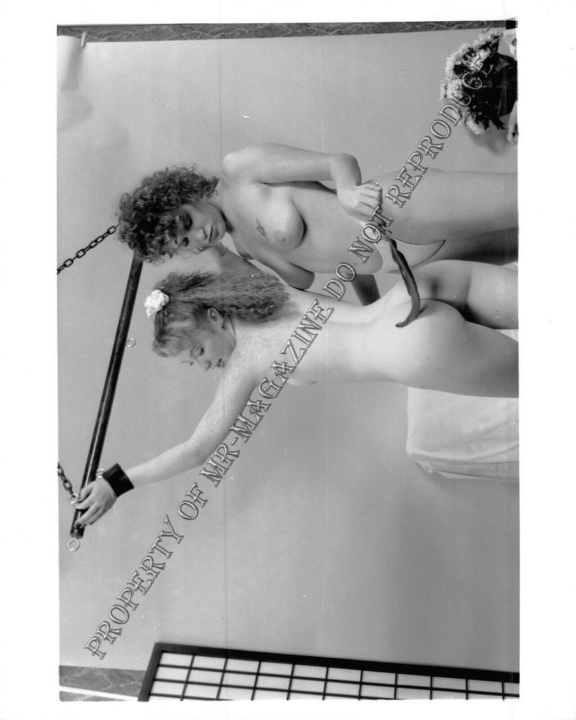 Adult Vintage 1990s Photo 8x10 Bondge Lesbian Bound Nude & Tickled Fetish 104FN
