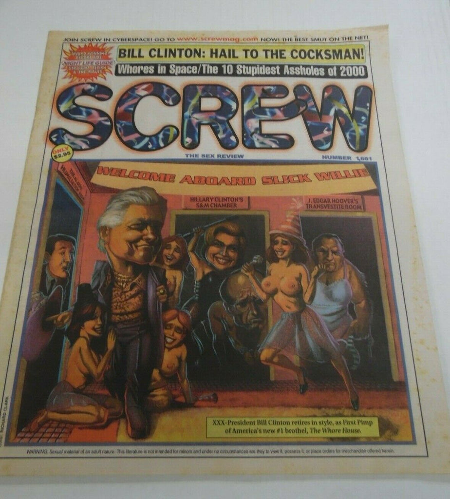 Screw Newspaper Bill Clinton: Hail To The Cocksman! #1661 2001 121319lm-ep